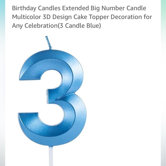 🆕 Number Candle 3 - Picture 10 of 10